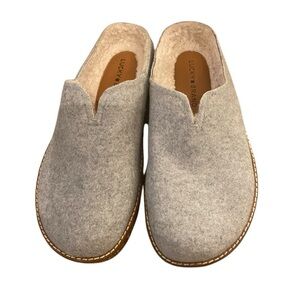 Lucky Brand Womens Felt Faux Fur Lined Slipper Clogs